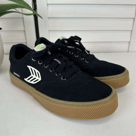 Cariuma Naioca Pro Black Suede Canvas Skate Shoes Lace Up Sneaker Size 8.5 EU 41 - Picture 2 of 10